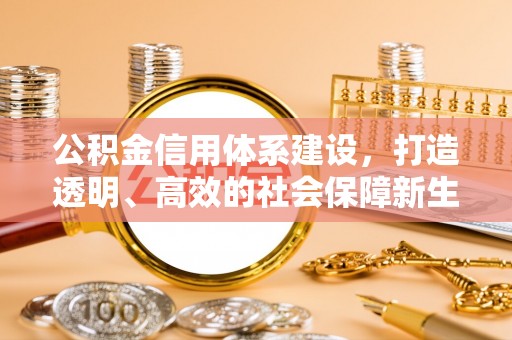 休宁公积金信用体系建设，打造透明、高效的社会保障新生态
