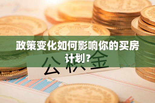 休宁政策变化如何影响你的买房计划？